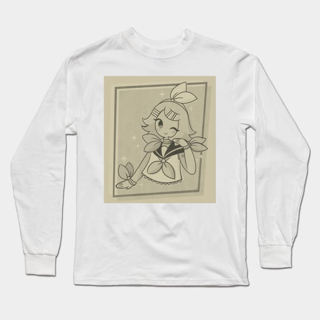 Stylish Bows(Greyscale) Long Sleeve T-Shirt by Thilah